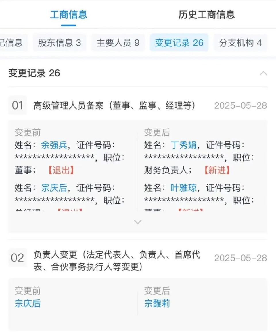 娃哈哈股權(quán)突變 宗馥莉“一進(jìn)一退”，拍賣成交價大跌引化妝品市場關(guān)注